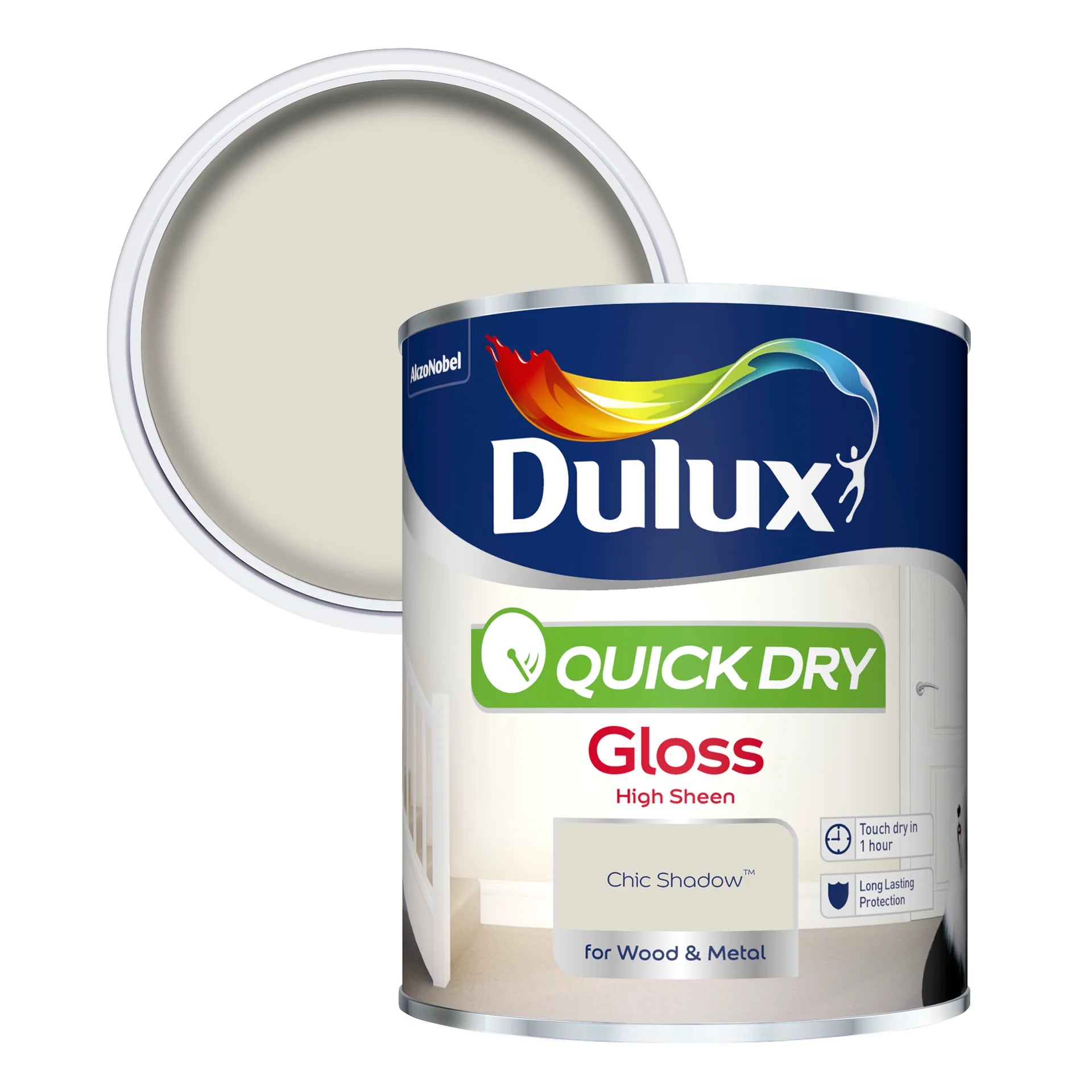 Dulux Chic Shadow Quick Dry Gloss Wood & Metal Paint 750ml