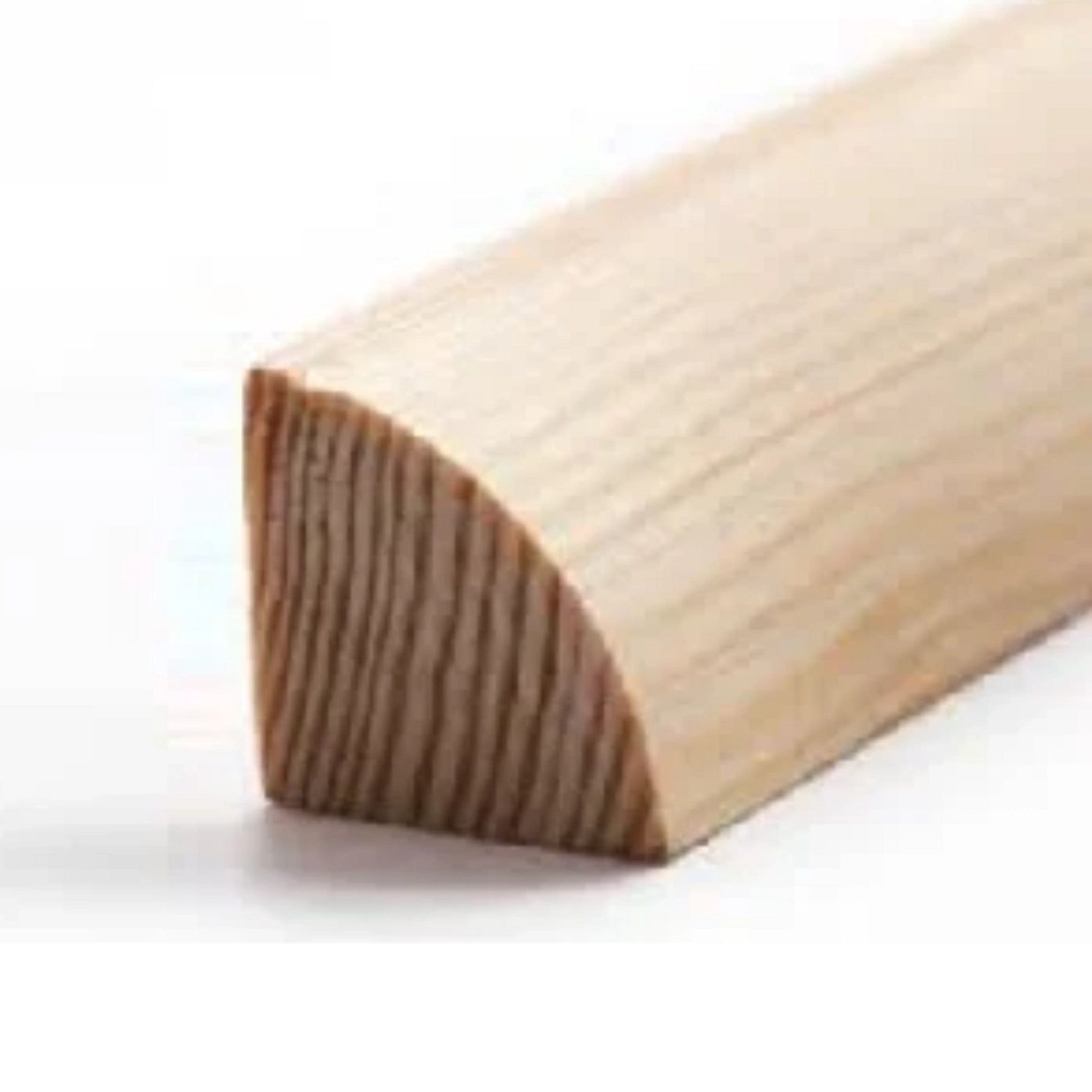 18x18 Pine Quadrant Curved Edge Timber Wood 1.2m x 4 Total 4.8 Meters tm673