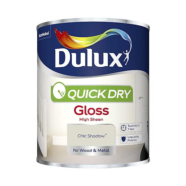 Dulux Chic Shadow Quick Dry Gloss Wood & Metal Paint 750ml