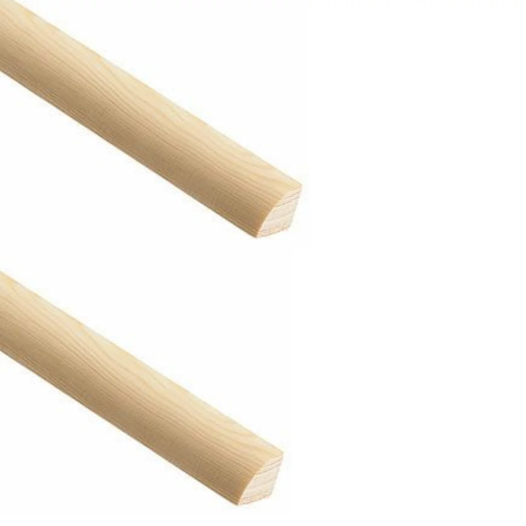 18x18 Pine Quadrant Curved Edge Timber Wood 1m x 4 Total 4 Metres tm673