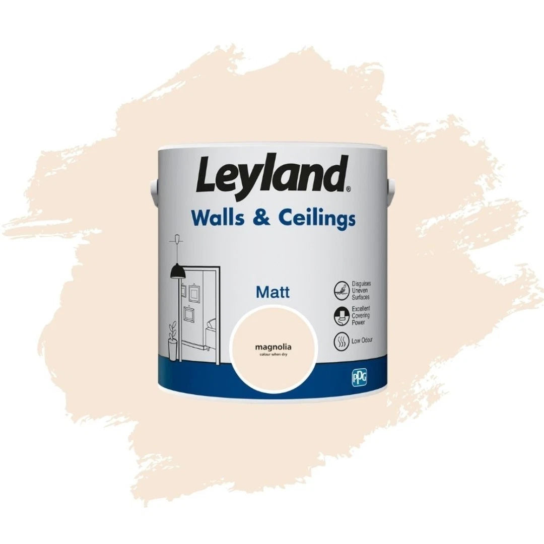 Leyland Magnolia Matt Walls & Ceilings Interior Paint 2.5L
