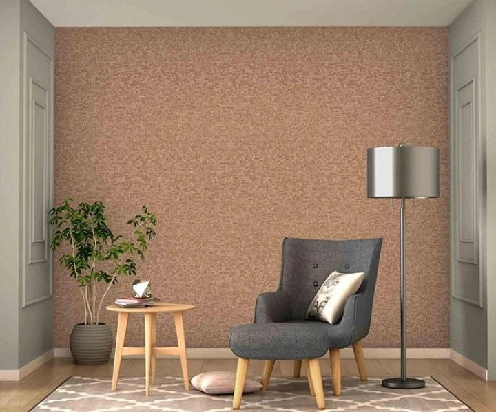 Exclusive Artisan Small Cork Textured Brown Wallpaper FD24933