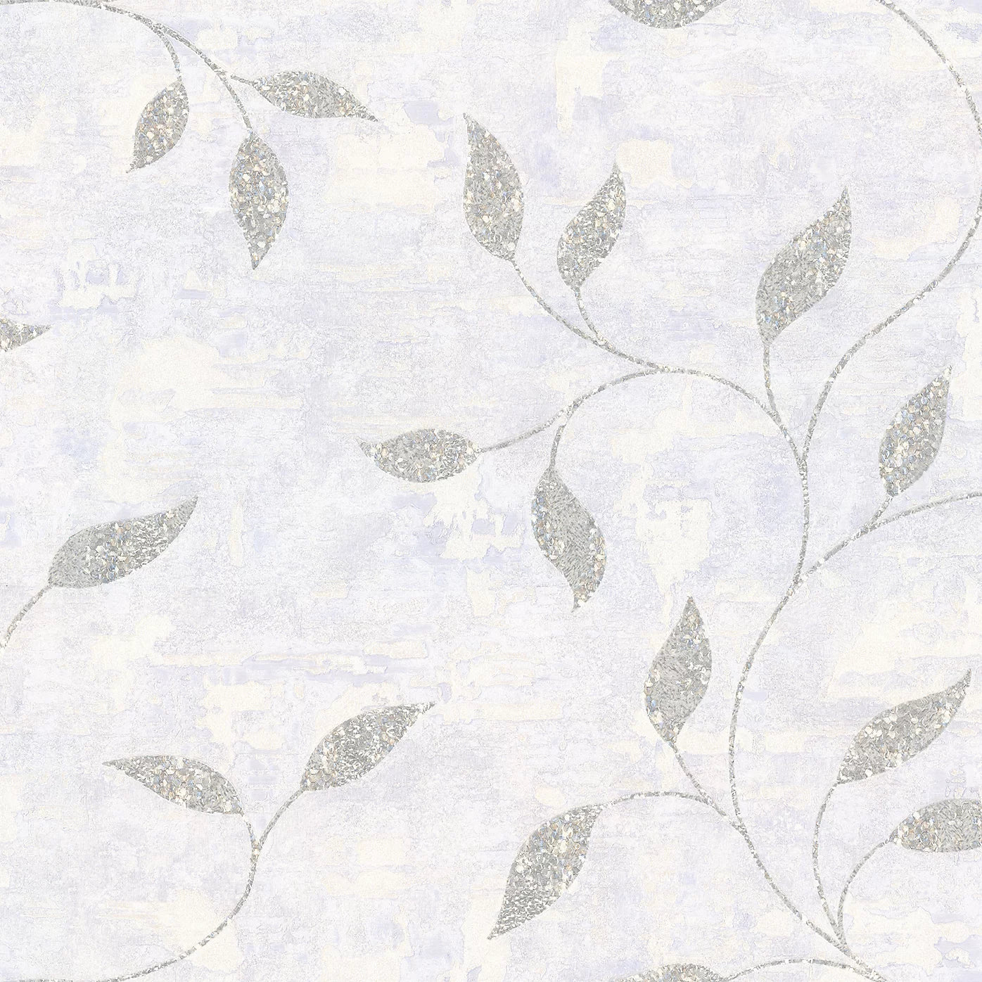 Graham & Brown Steel Gold Ornamental Leaf Wallpaper 128811