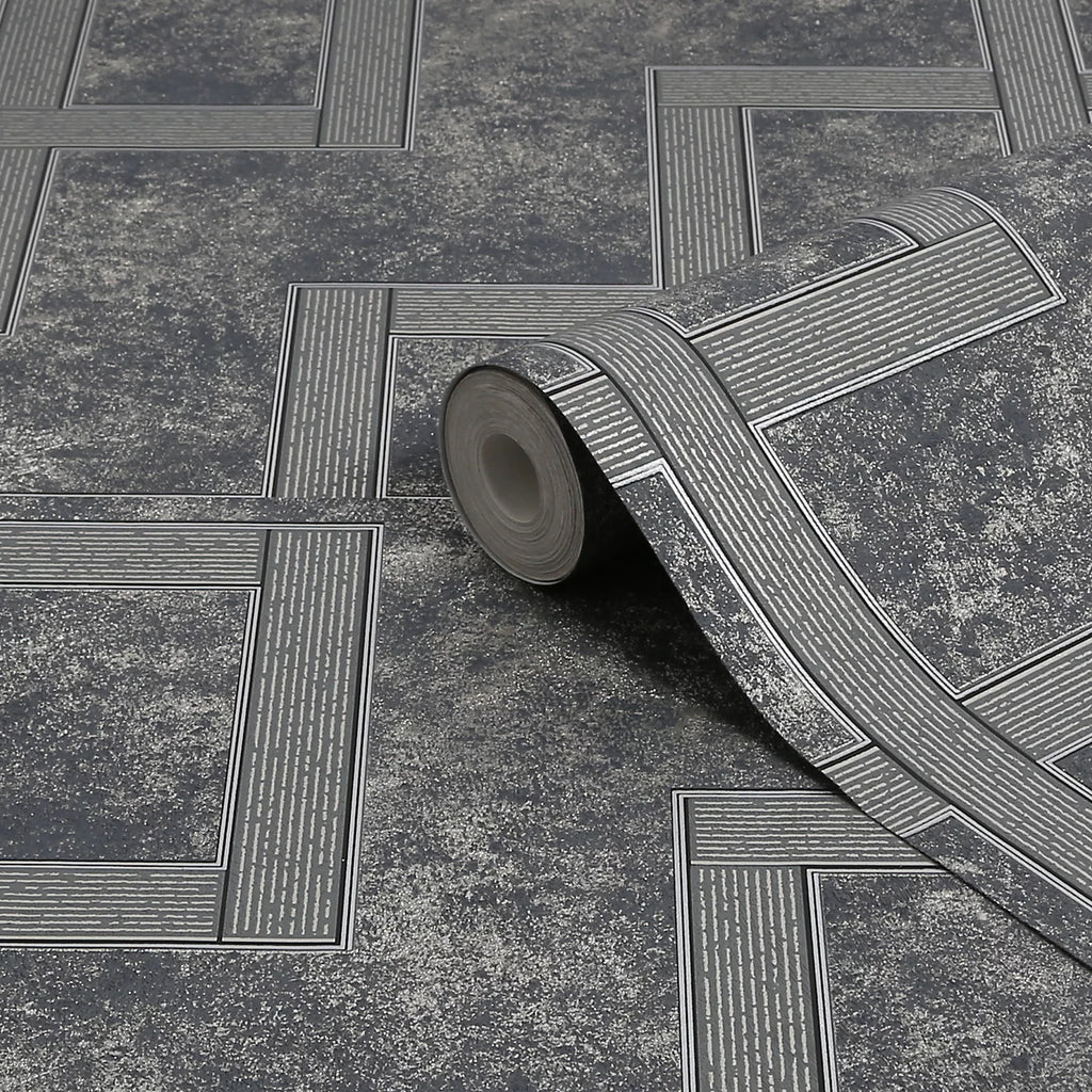 Graham & Brown Gilded Greek Key Onyx Geometric Wallpaper 115726