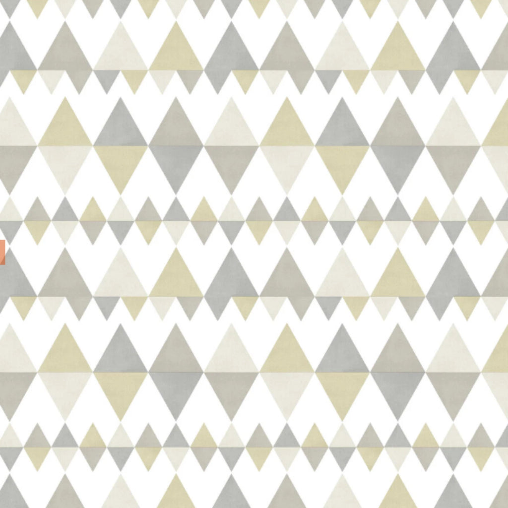 A Street Folklore Beige & Grey Triangles Geometric Wallpaper FD25127