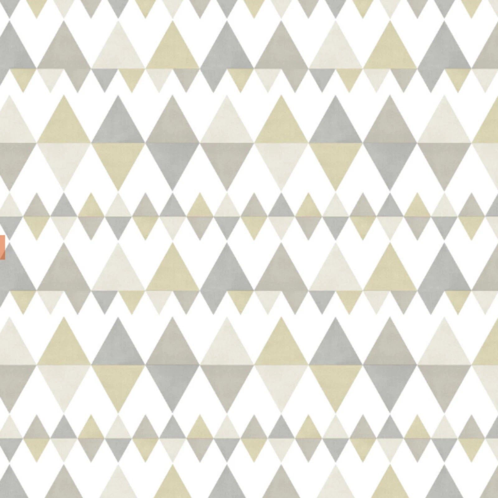 A Street Folklore Beige & Grey Triangles Geometric Wallpaper FD25127