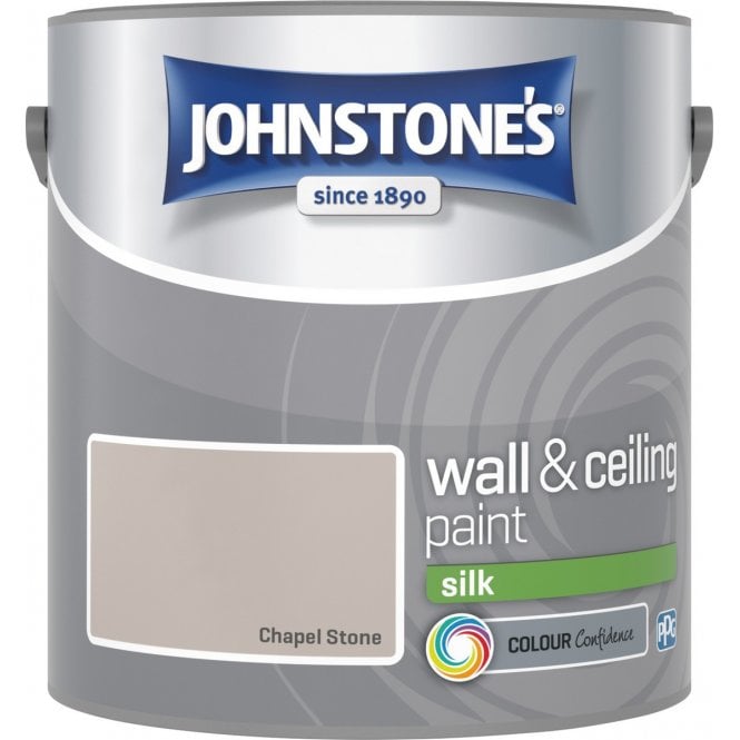 Johnstone’s Chapel Stone Silk Wall & Ceiling Emulsion Paint 2.5L