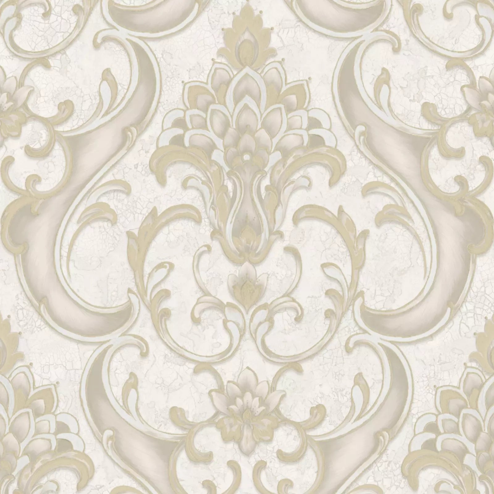 Vasari Sonata Gold Damask Heavyweight Luxury Wallpaper 539769