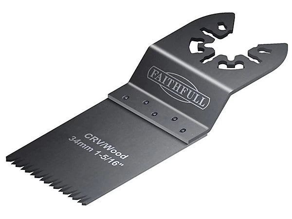 Faithfull 34mm Multi-Functional Flush Cut Blade for Wood and More FAIMFW34
