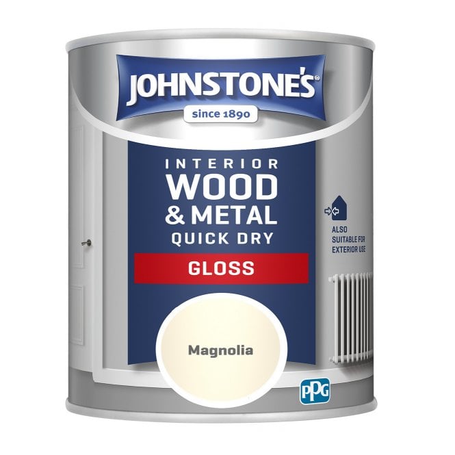 Johnstones Magnolia Quick Dry Gloss Paint 750ml