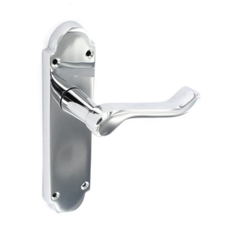 Securit Richmond Chrome Latch Handles (Pair) - 170mm S2911