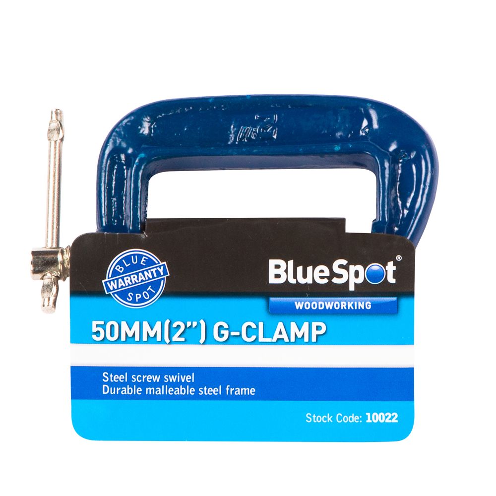 Blue Spot Tools 50mm (2") Fine Thread G-Clamp 10022