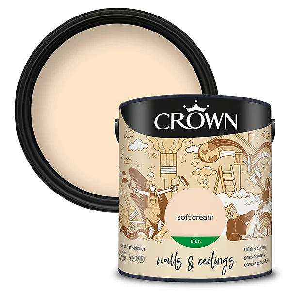 Crown Soft Cream Silk Paint 5L
