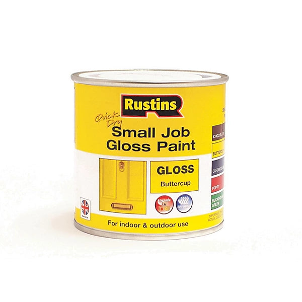 Rustins Small Job Buttercup Wood & Metal Gloss Paint 250ml