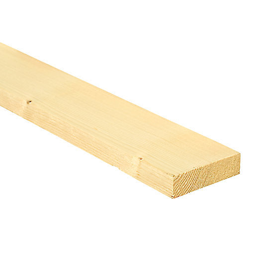 3x1 - 22x75mm White Wood Planed Timber - 1 Meter x 2 - Total 2 Meters