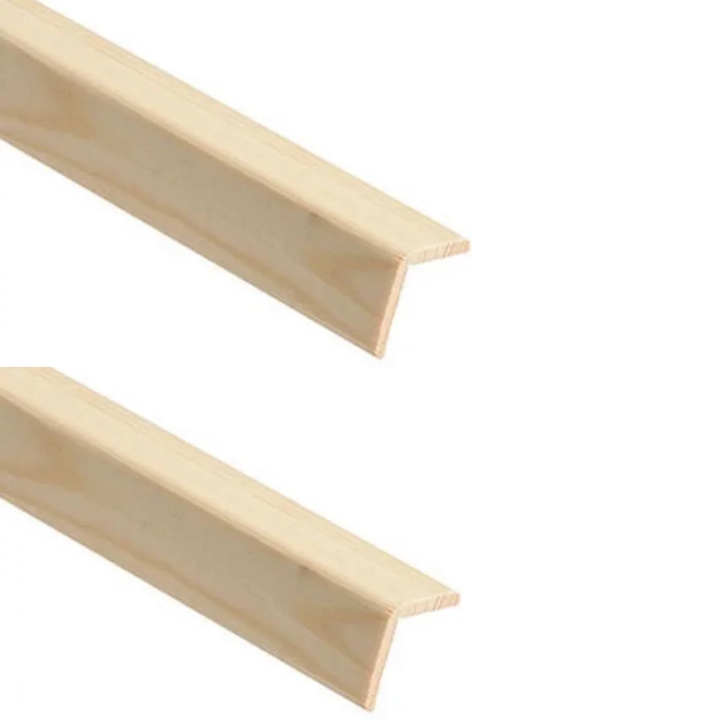 Pine Wood Cushion Corner Angle Edge Trim Timber 35x35 - 1m x 6 Total 6 Metres tm503