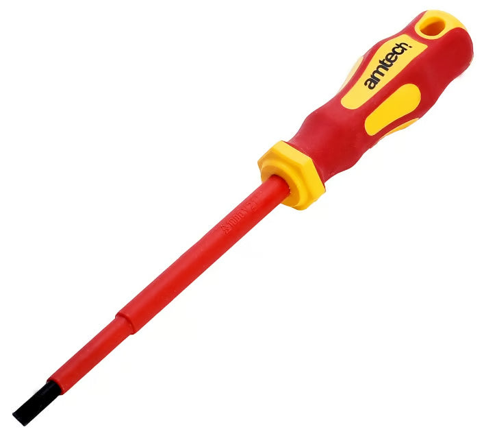 Amtech Slotted VDE Electrical Screwdriver 5.5mm x 125mm