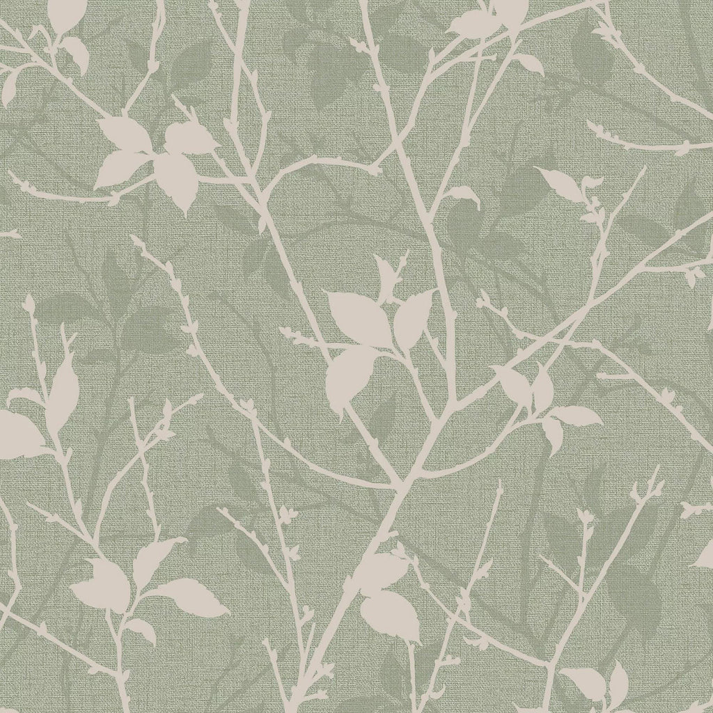 Graham & Brown Belle Sage Green Floral Wallpaper 122430