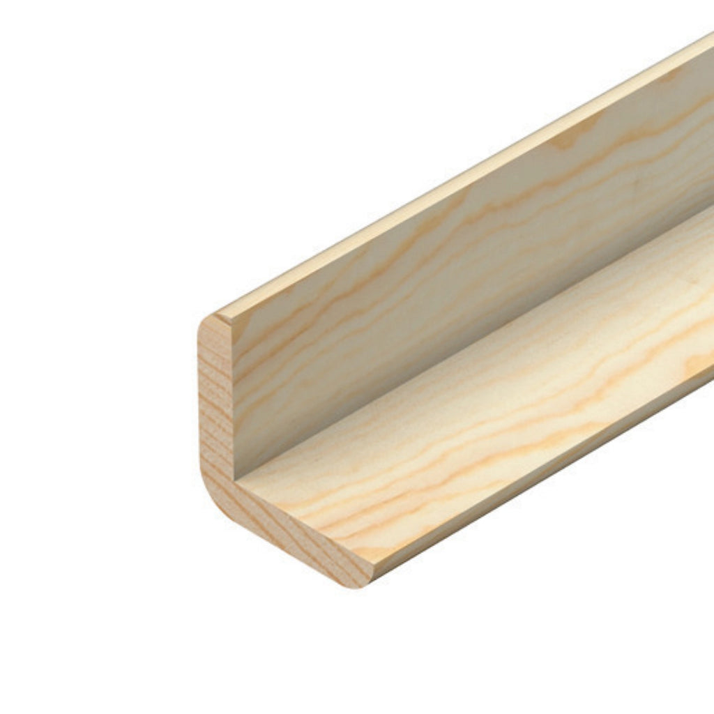 Pine Wood Cushion Corner Angle Edge Trim Timber 35x35 - 1m x 6 Total 6 Metres tm503
