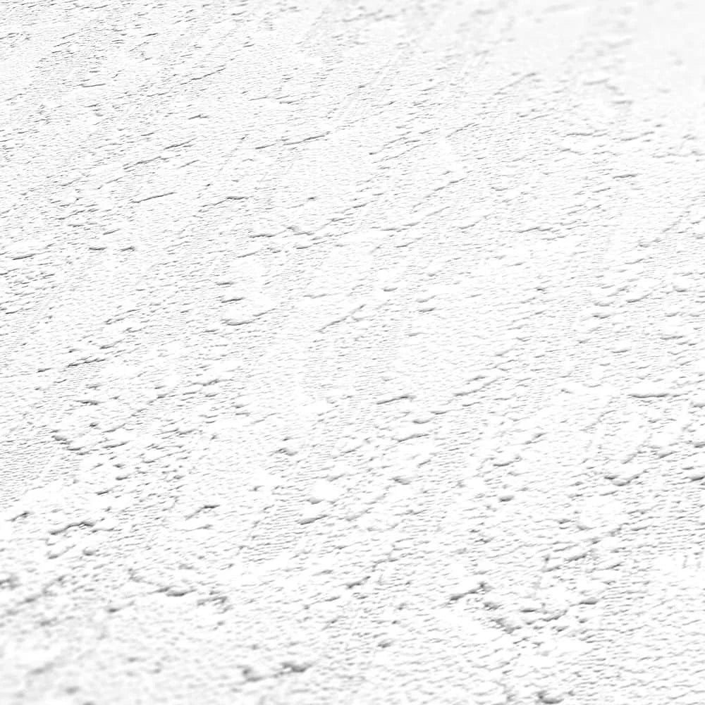 AS Creation White Blown Bark Paintable Wallpaper 2409-10