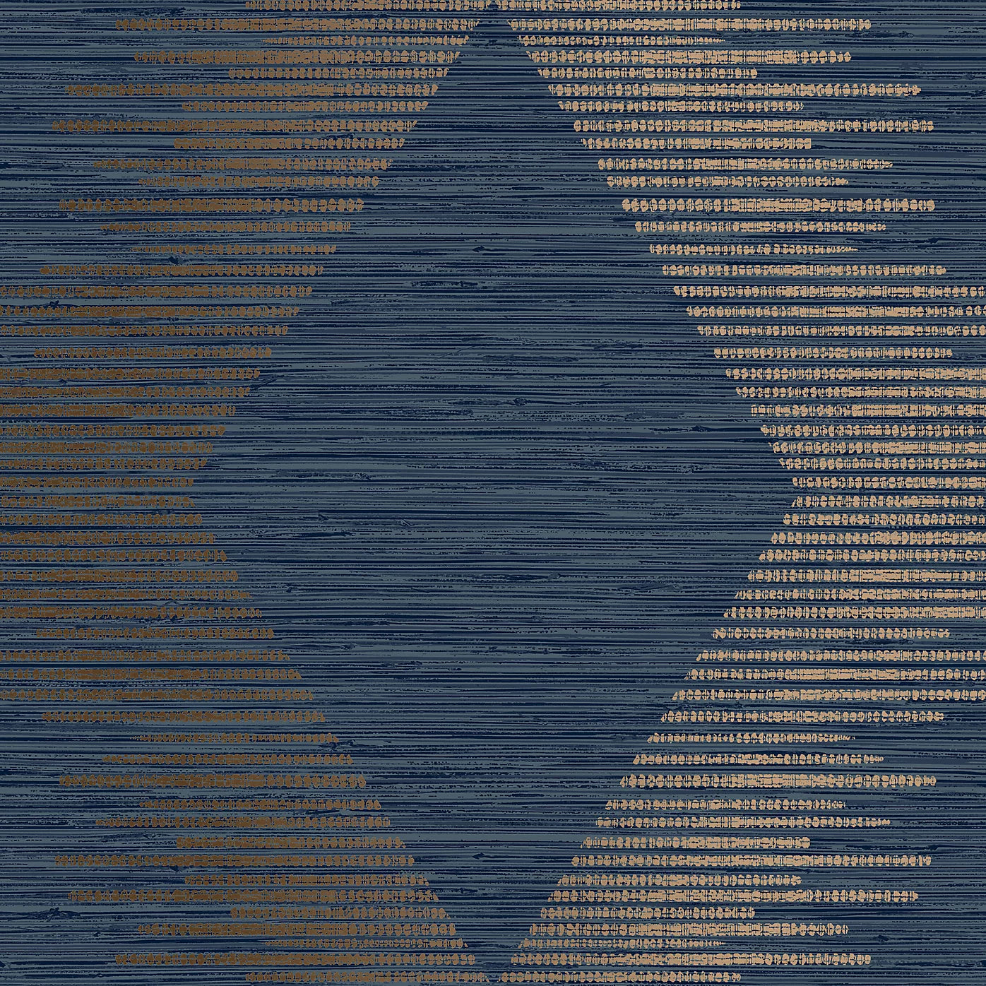 Graham & Brown Serenity Geometric Navy & Copper Wallpaper 120721
