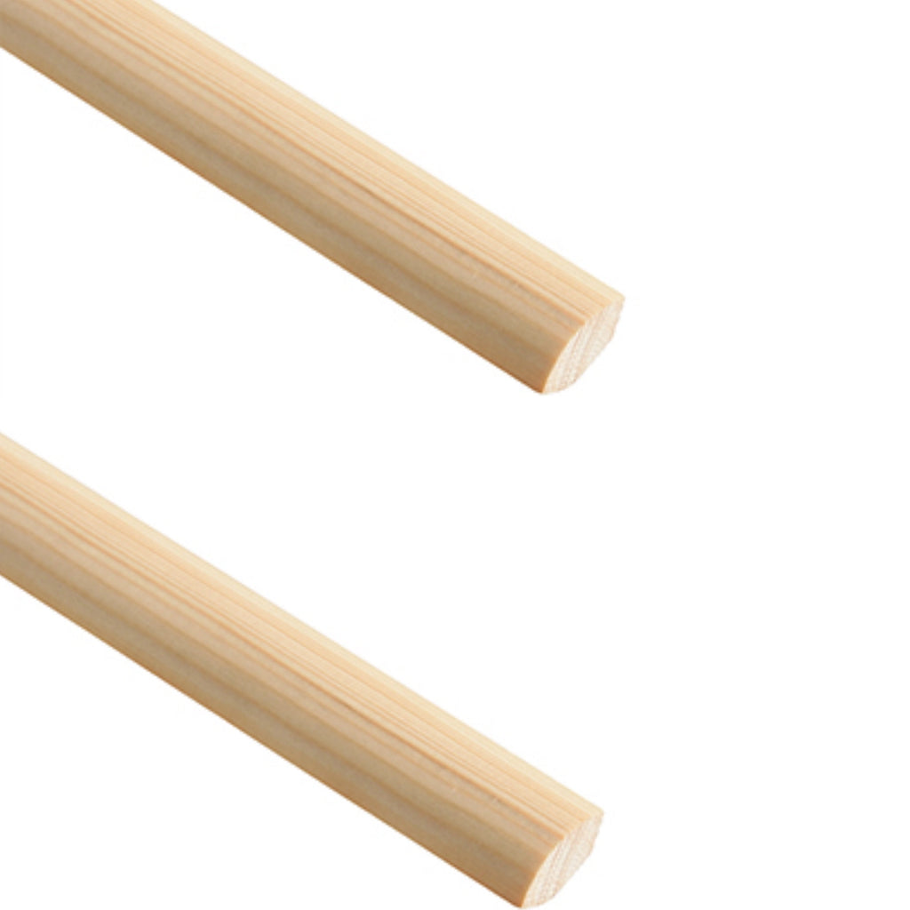 Pine Quadrant Timber 9mm x 9mm 1m x 4 Total 4 Metres tm670