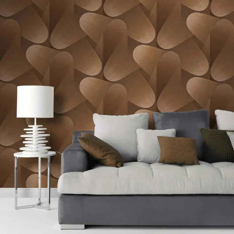 Erismann Elysium Charcoal Bronze Geometric Retro Stylish Wallpaper 10423-48