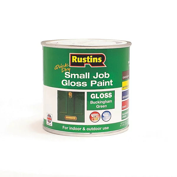 Rustins Small Job Buckingham Green Wood & Metal Gloss Paint 250ml