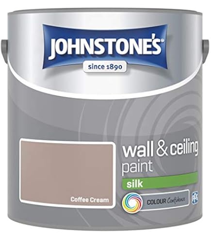 Johnstone’s Coffee Cream Silk Wall & Ceiling Emulsion Paint 2.5L