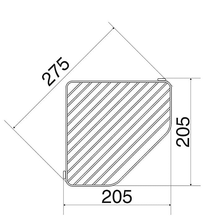 Euroshowers Stainless Steel Chrome Plated Triple 3 Tier Corner Caddy 57600