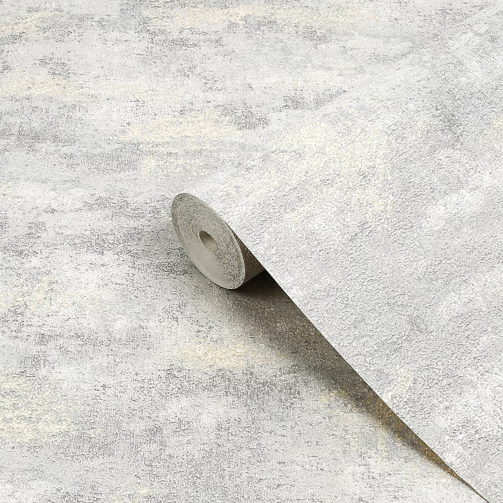Graham & Brown Urban Plaster Silver Wallpaper 128793