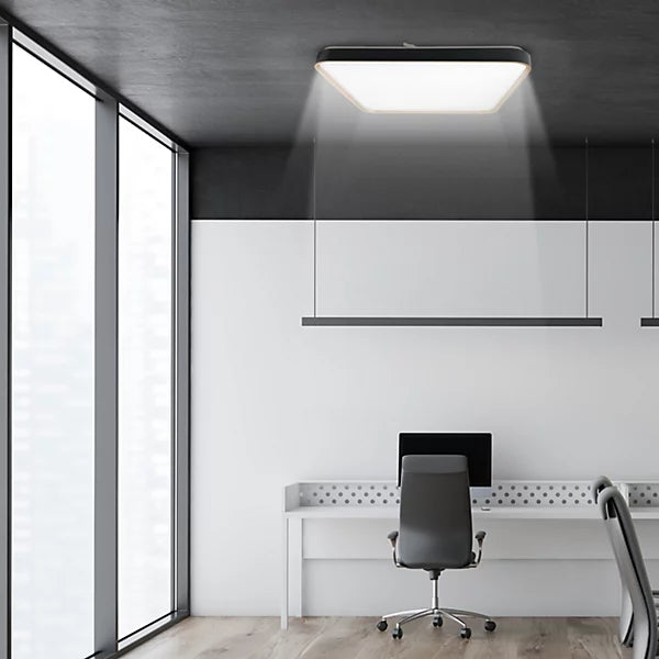 Extrastar 48W LED Square Black Tri Tonne Ceiling Light IP20 lf72